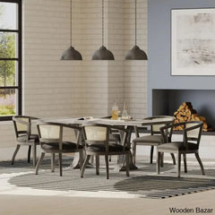 Barlow 6 Seater New Extendable Trestle Dining Set