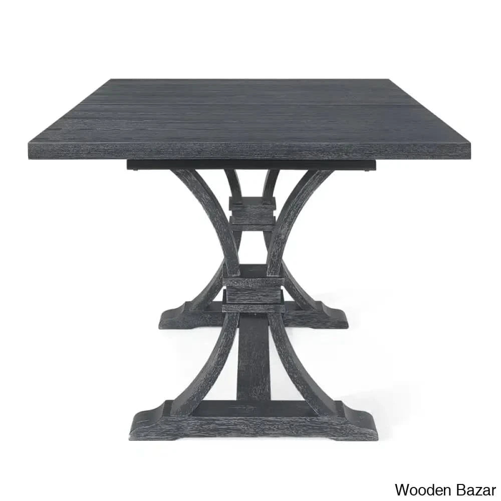 Barlow 6 Seater New Extendable Trestle Dining Set