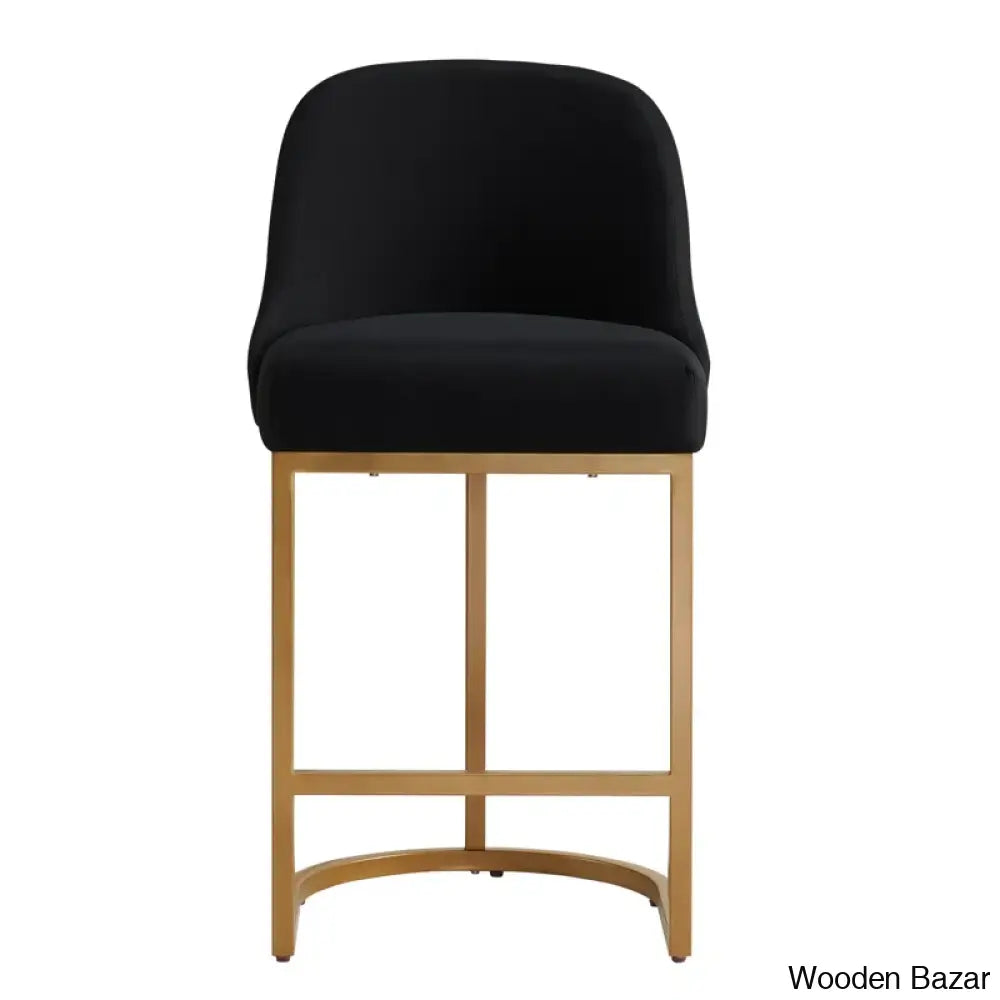 Barrelbacko Swivel Counter And Bar Stool With Linen Seat Metal Base