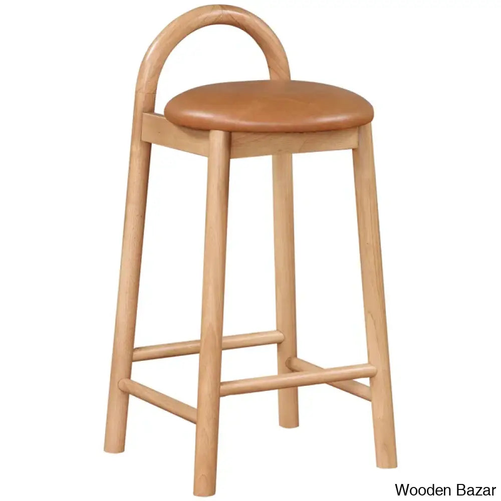 Bartolomeas Swivel Upholstered 27’’ Counter And Bar Stool With Solid Wood Frame