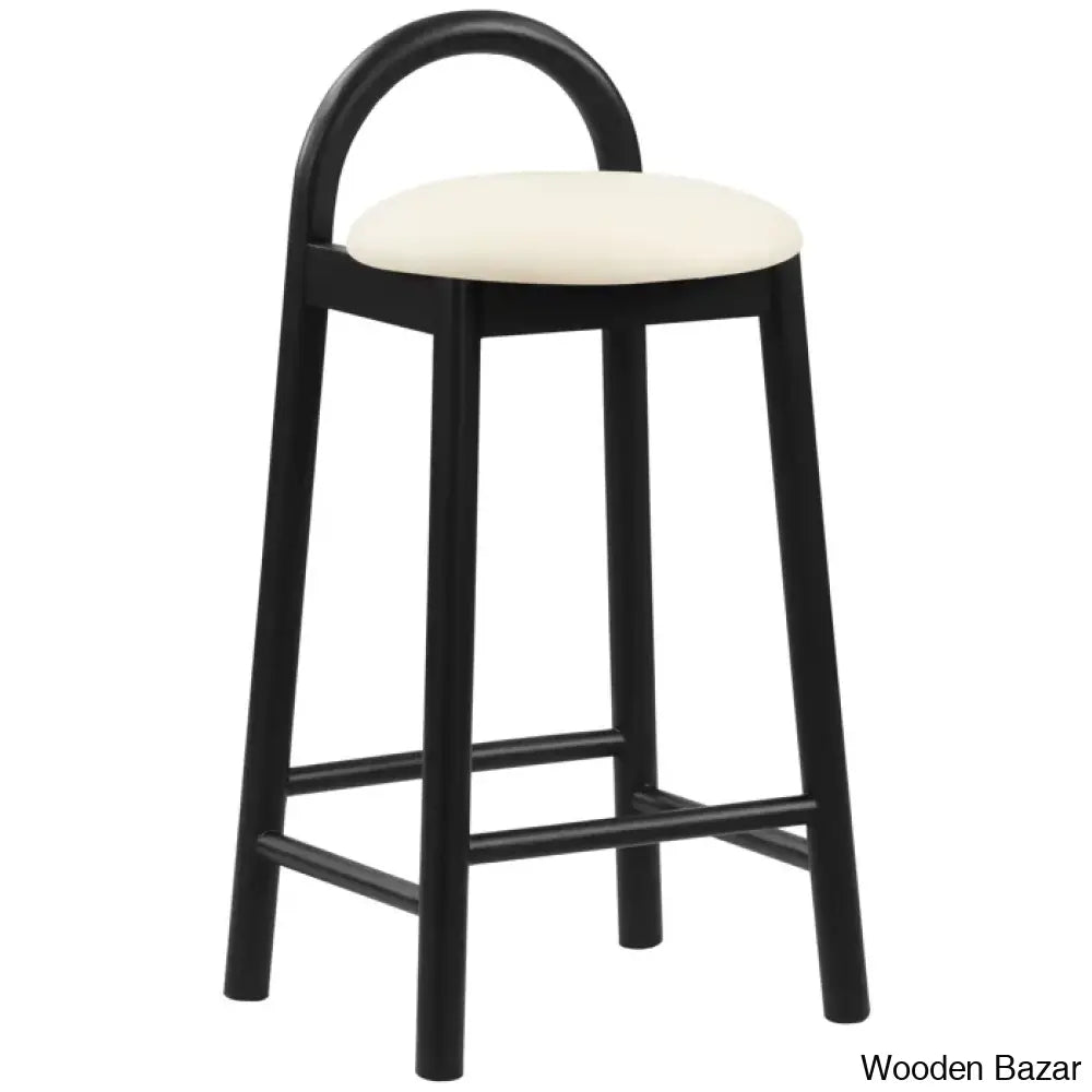 Bartolomeas Swivel Upholstered 27’’ Counter And Bar Stool With Solid Wood Frame