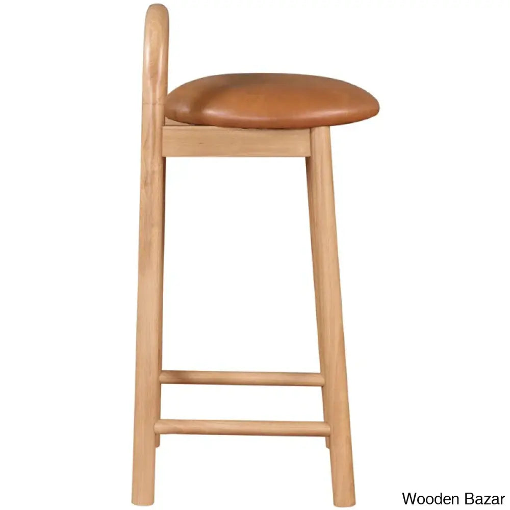 Bartolomeas Swivel Upholstered 27’’ Counter And Bar Stool With Solid Wood Frame