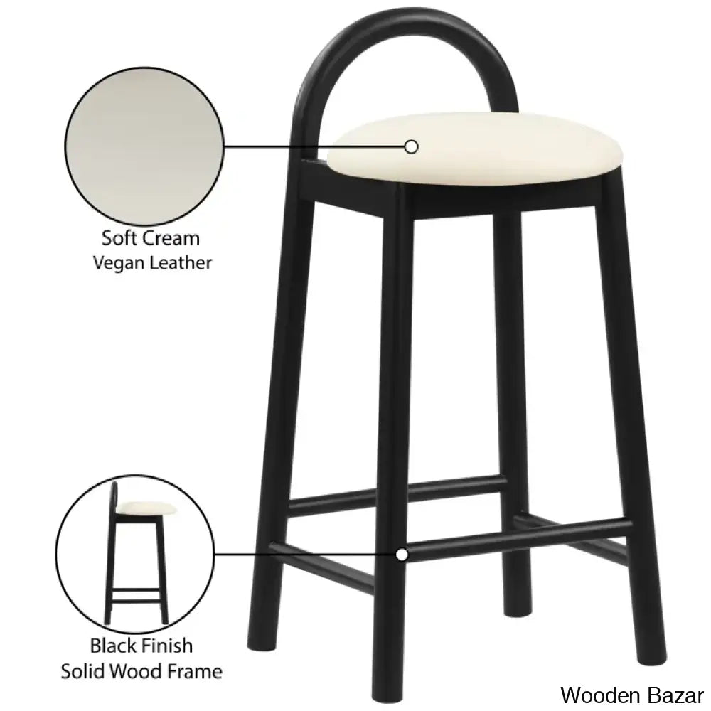 Bartolomeas Swivel Upholstered 27’’ Counter And Bar Stool With Solid Wood Frame