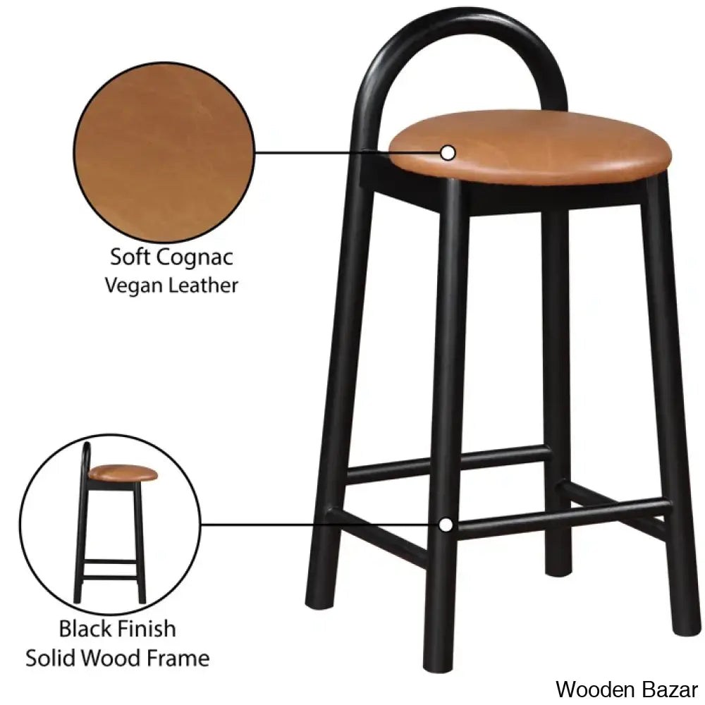 Bartolomeas Swivel Upholstered 27’’ Counter And Bar Stool With Solid Wood Frame