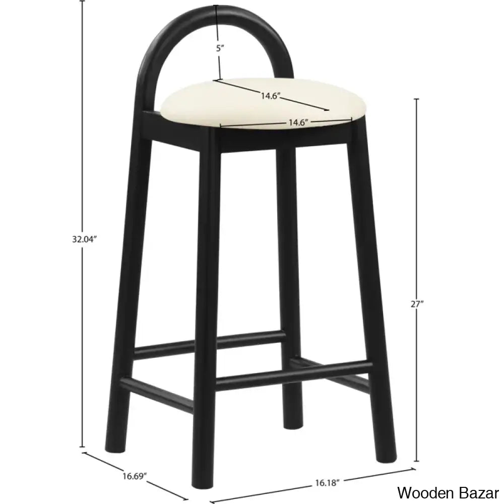 Bartolomeas Swivel Upholstered 27’’ Counter And Bar Stool With Solid Wood Frame