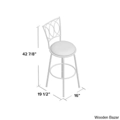 Baschen Swivel Adjustable Height Counter And Bar Stool (Set Of 3)