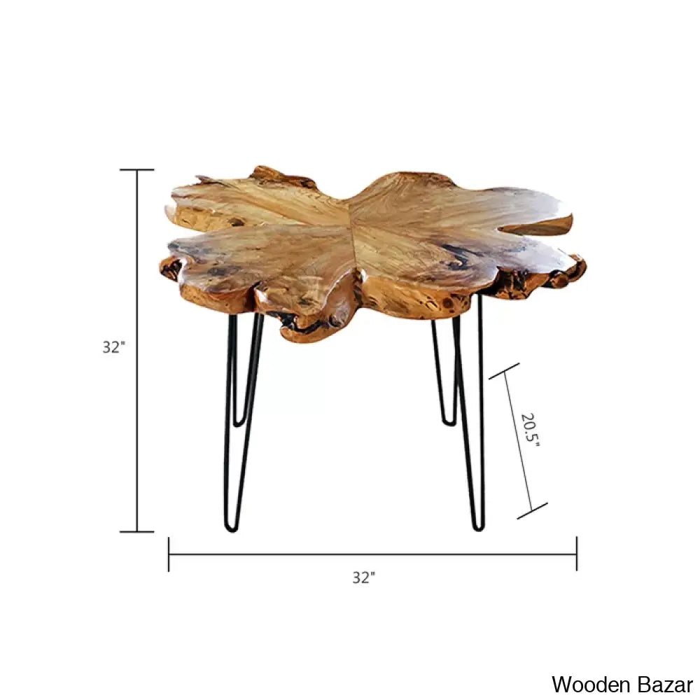 Batotanana Solid Wood Coffee And Center Table