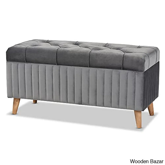 Grey Ottomans