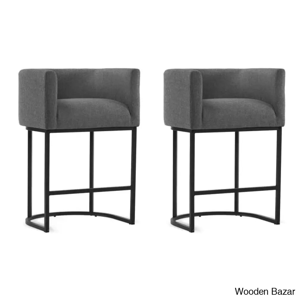 Bechtoldo Upholstered 27’’ Counter And Bar Stool (Set Of 2)