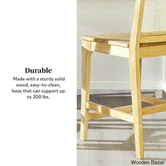 Beckwitho Swivel 24’’ Solid Wood Counter And Bar Stool (Set Of 2)