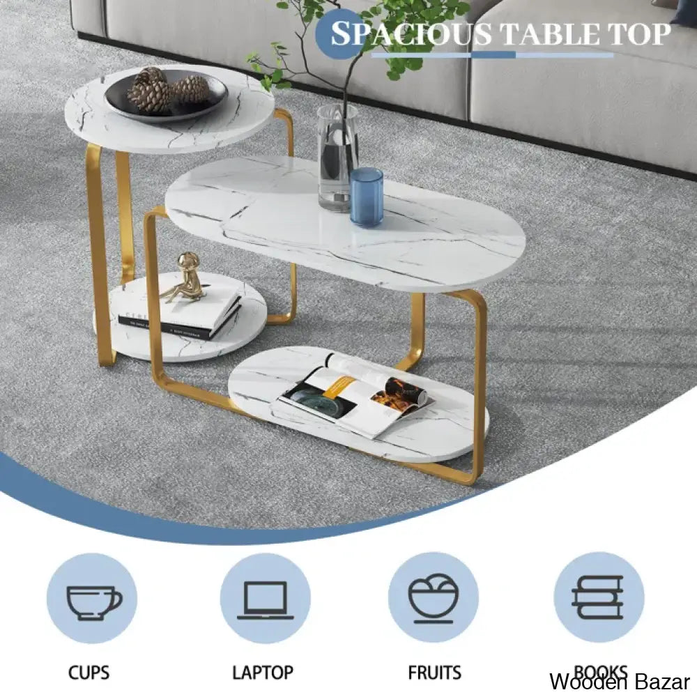 Beesonin Nesting Coffee And Center Table