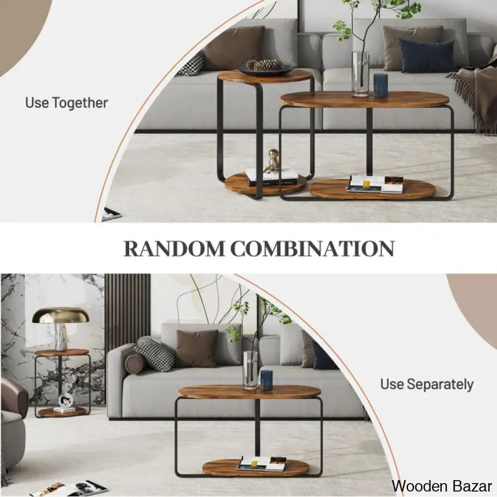 Beesonin Nesting Coffee And Center Table