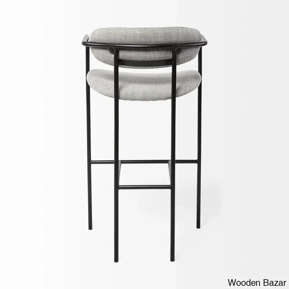 Belarusu Upholstered Counter Stool With Metal Frame