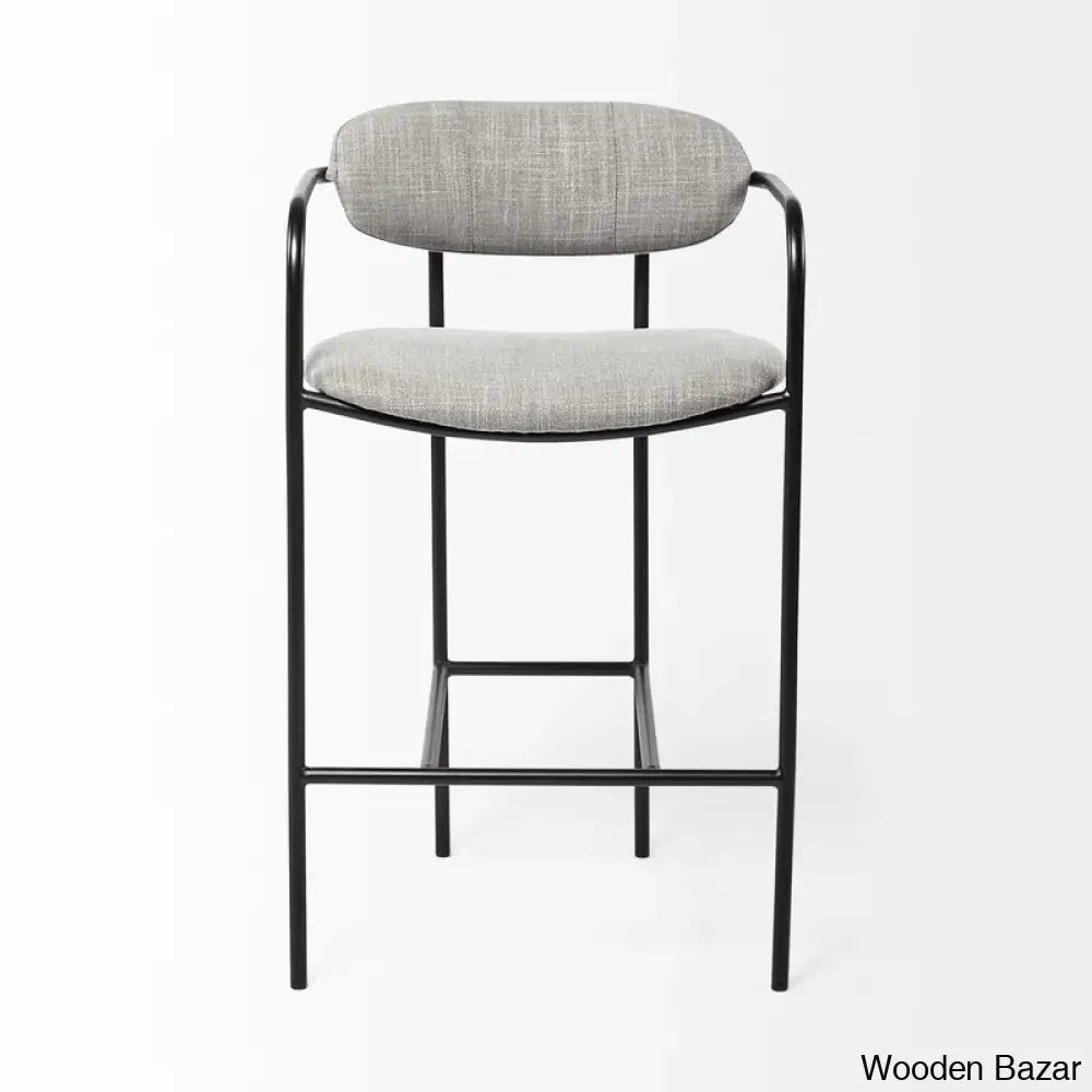 Belarusu Upholstered Counter Stool With Metal Frame