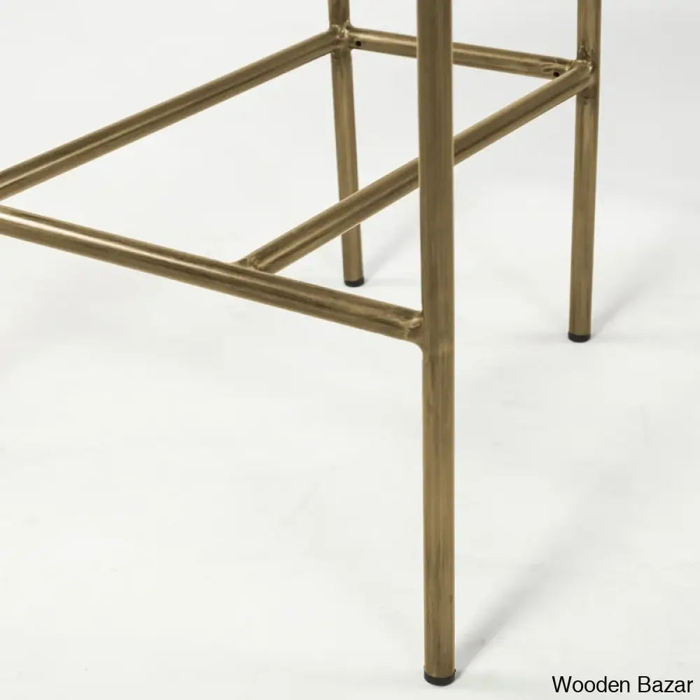 Belarusu Upholstered Counter Stool With Metal Frame