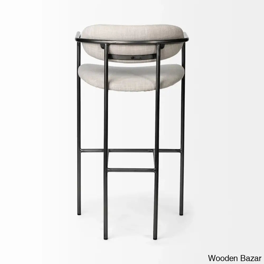 Belarusu Upholstered Counter Stool With Metal Frame