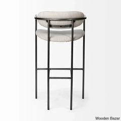 Belarusu Upholstered Counter Stool With Metal Frame