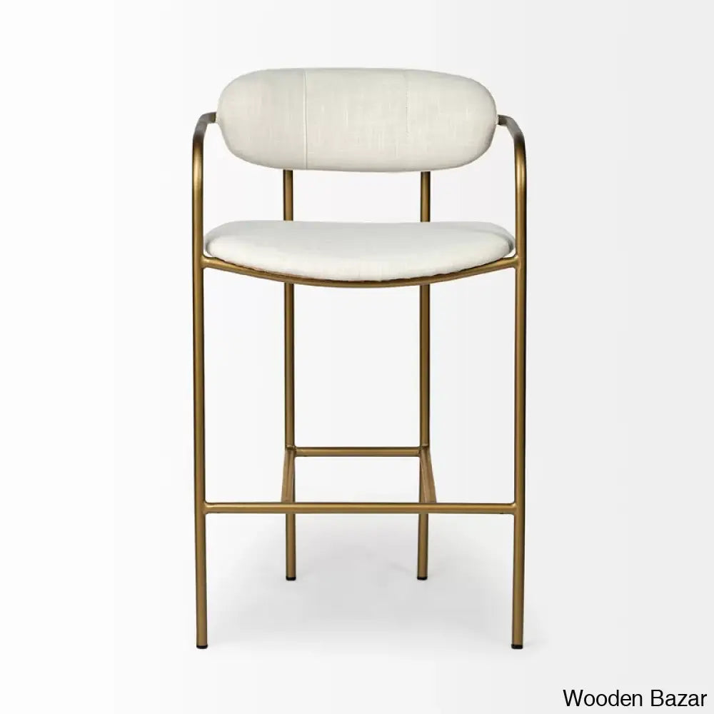 Belarusu Upholstered Counter Stool With Metal Frame