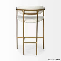 Belarusu Upholstered Counter Stool With Metal Frame
