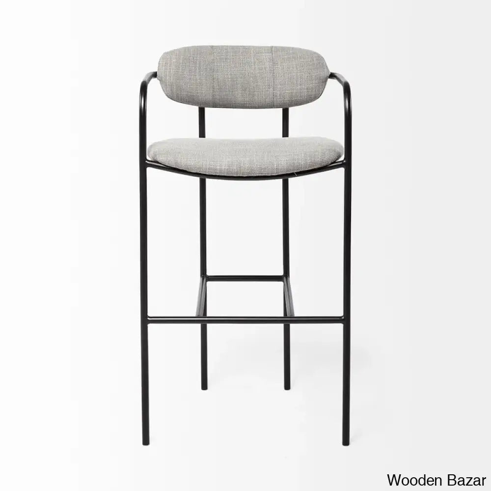 Belarusu Upholstered Counter Stool With Metal Frame