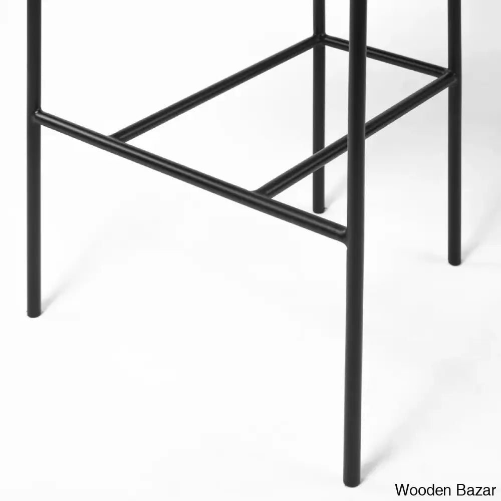 Belarusu Upholstered Counter Stool With Metal Frame