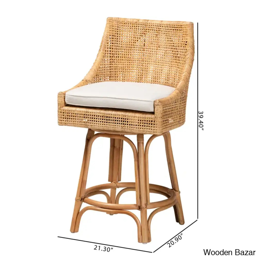 Bellaz 360 Swivel Rattan Counter & Bar Stool