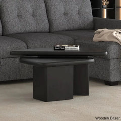 Bellinw Solid Wood Nesting Coffee And Center Table