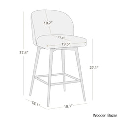Benedito Swivel 27.1’’ Counter Stool (Set Of 3)