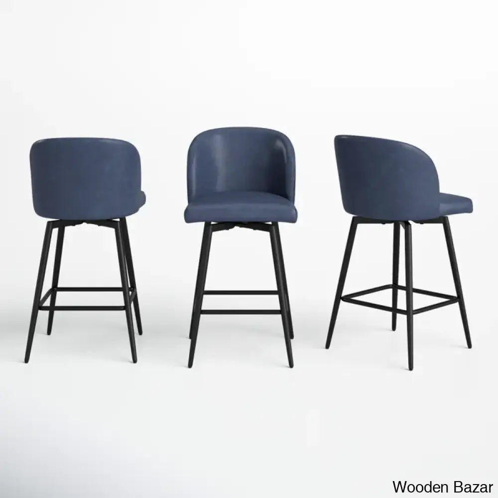 Benedito Swivel 27.1’’ Counter Stool (Set Of 3)