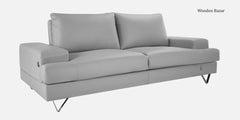 Grey 3-seater James Leatherette Sofas by :- Wooden Bazar
