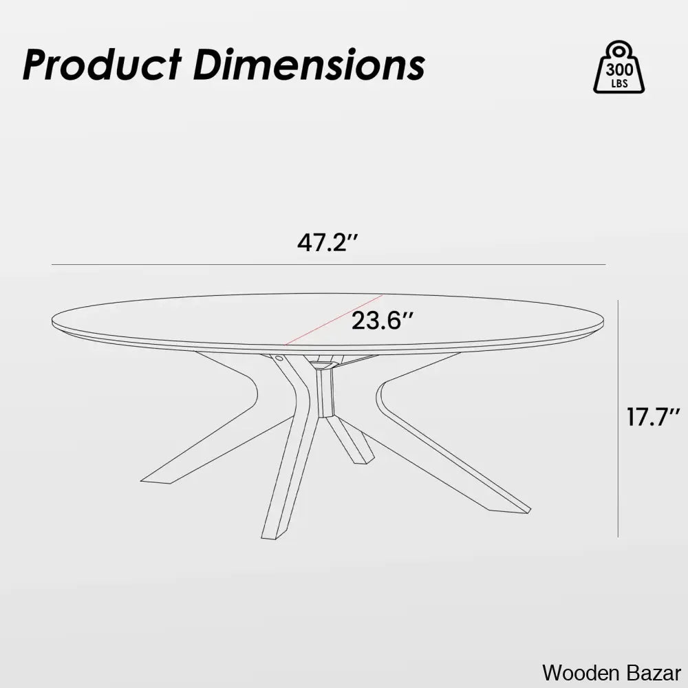 Berglined Solid Wood Single Coffee And Center Table