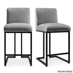 Berniciaz Upholstered 25’’ Counterstool With Metal Frame (Set Of 2)