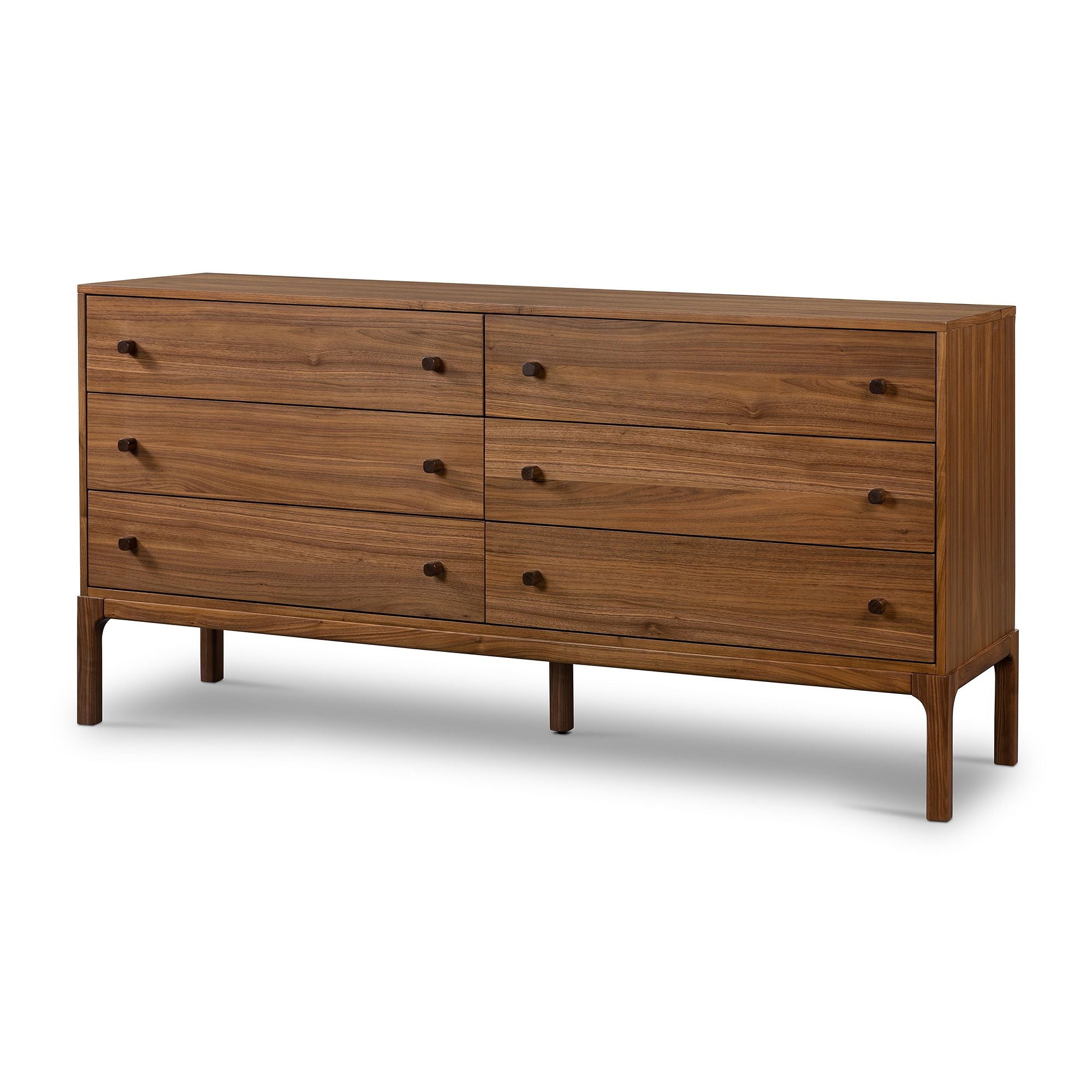 Rajker  6-Drawer Dresser - Wooden Bazar