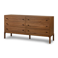 Rajker  6-Drawer Dresser - Wooden Bazar