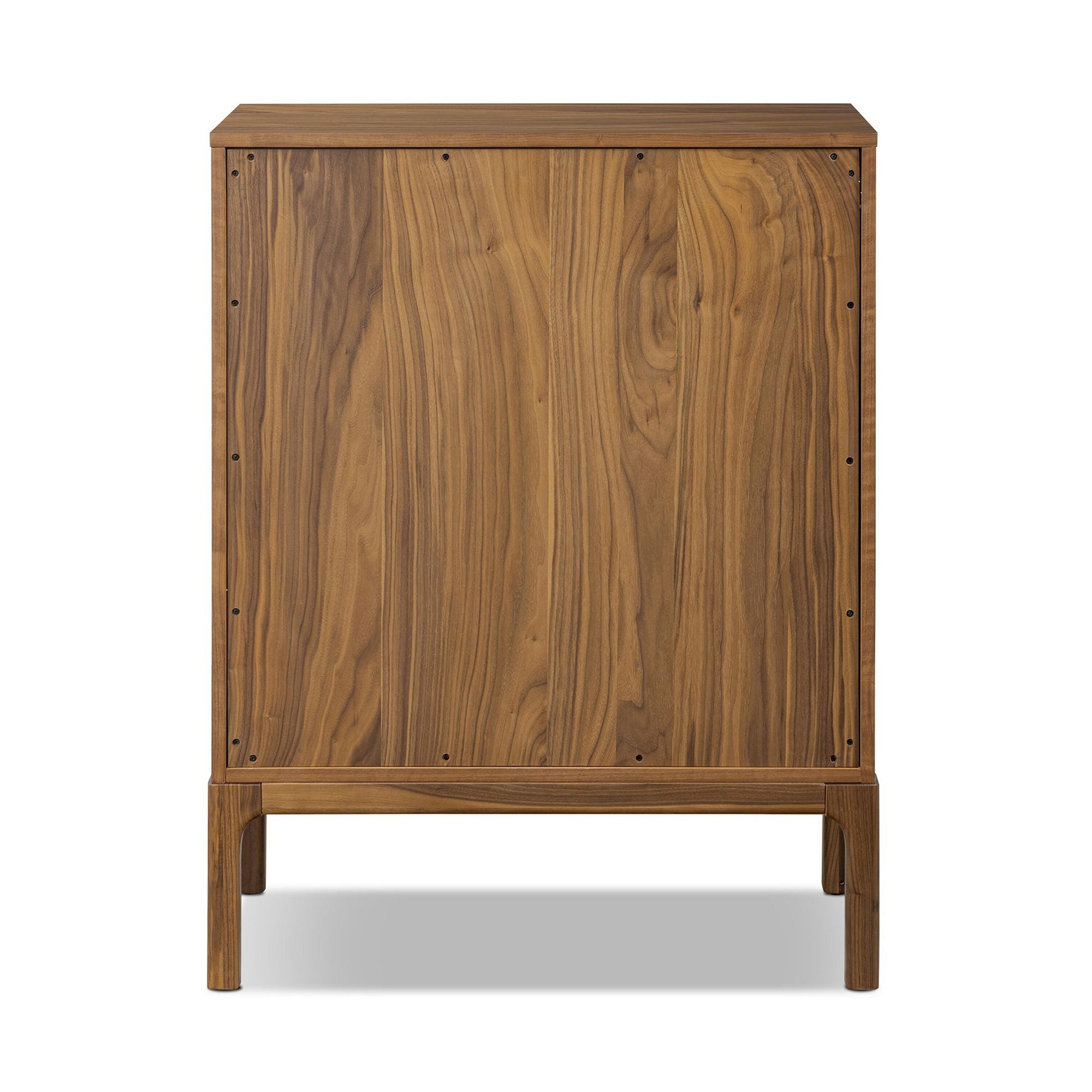 Kerrafi Walnut 5-Drawer Dresser - Wooden Bazar