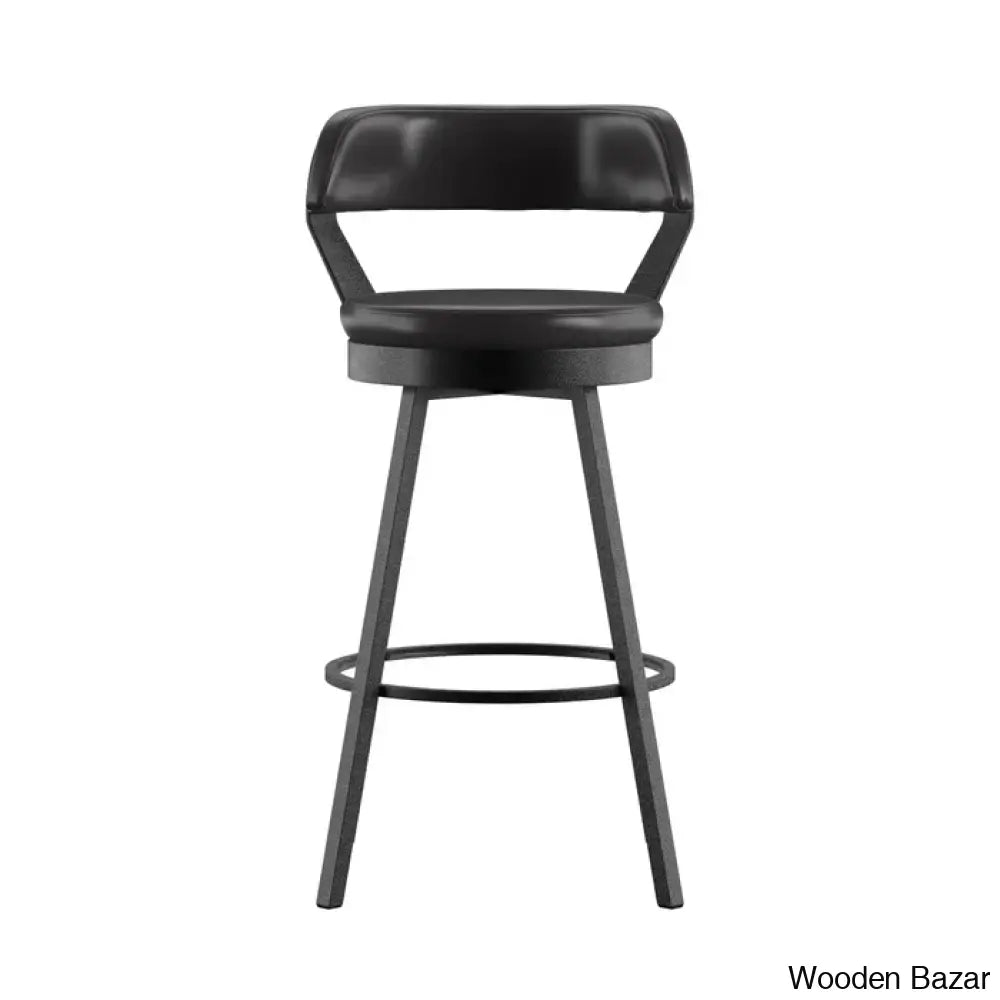 Berrino Counter And Bar Stool With Metal Frame (Set Of 2)