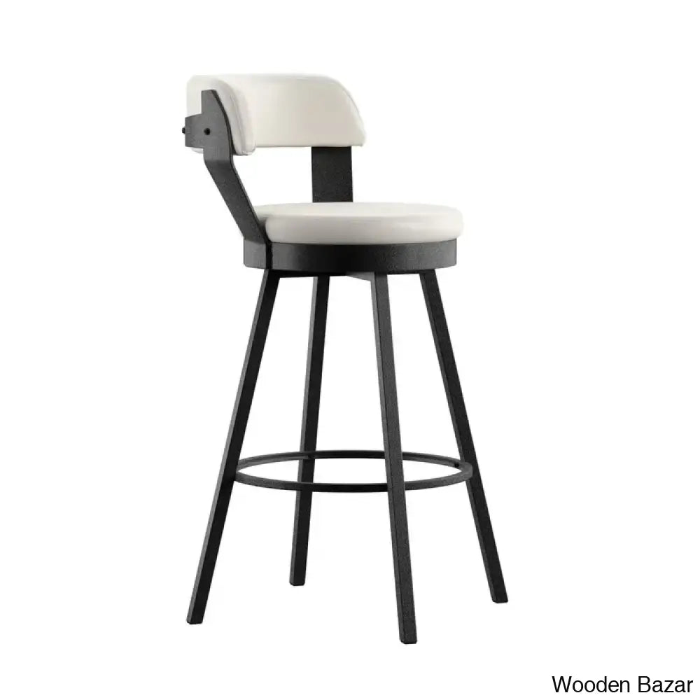 Berrino Counter And Bar Stool With Metal Frame (Set Of 2)