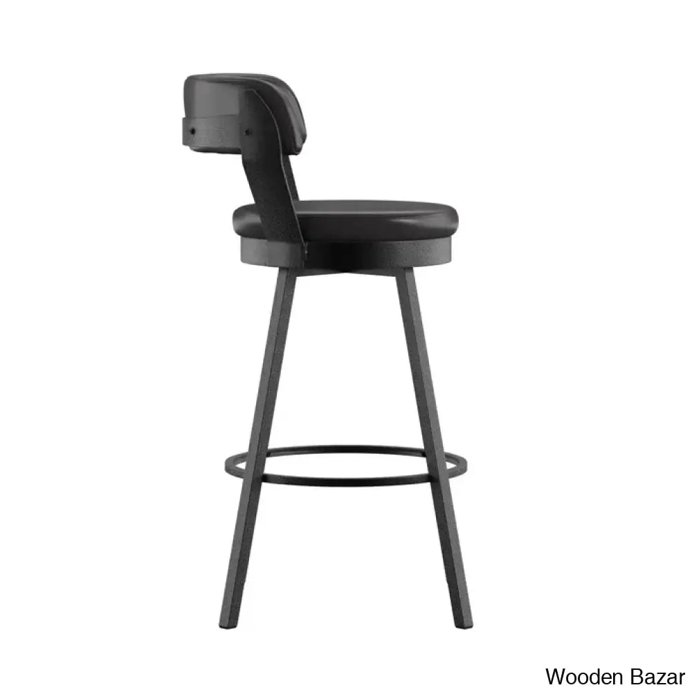 Berrino Counter And Bar Stool With Metal Frame (Set Of 2)