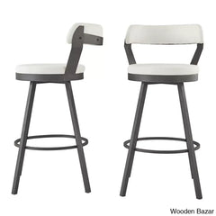 Berrino Counter And Bar Stool With Metal Frame (Set Of 2)