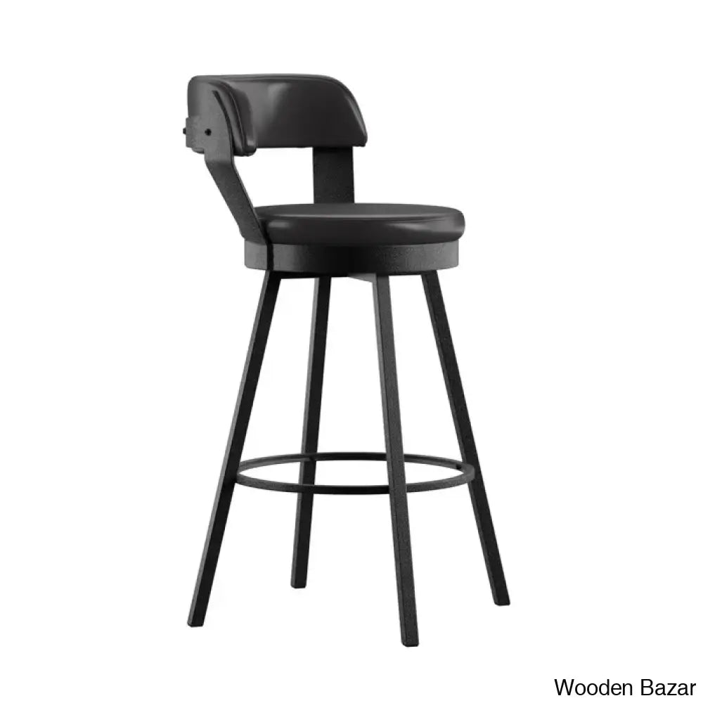 Berrino Counter And Bar Stool With Metal Frame (Set Of 2)