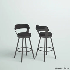 Berrino Counter And Bar Stool With Metal Frame (Set Of 2)