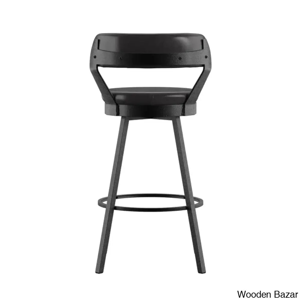 Berrino Counter And Bar Stool With Metal Frame (Set Of 2)