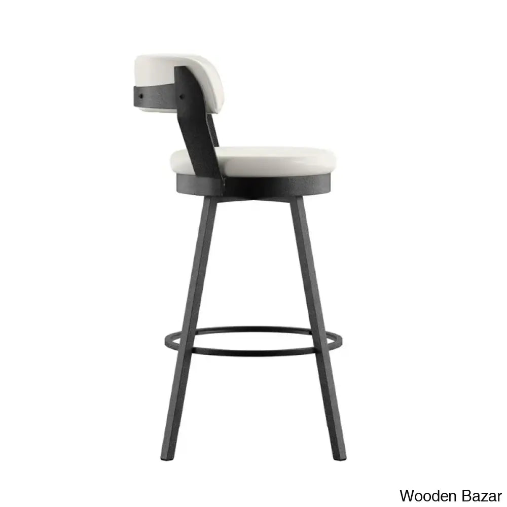 Berrino Counter And Bar Stool With Metal Frame (Set Of 2)