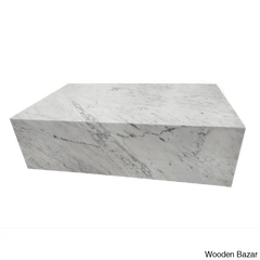 Betec Marble Block Coffee And Center Table - Carrara