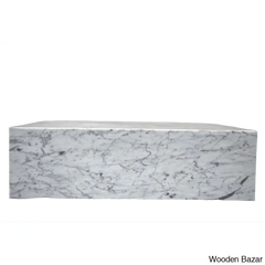 Betec Marble Block Coffee And Center Table - Carrara