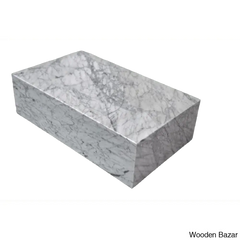 Betec Marble Block Coffee And Center Table - Carrara