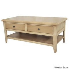 Beth Solid Wood Coffee And Center Table