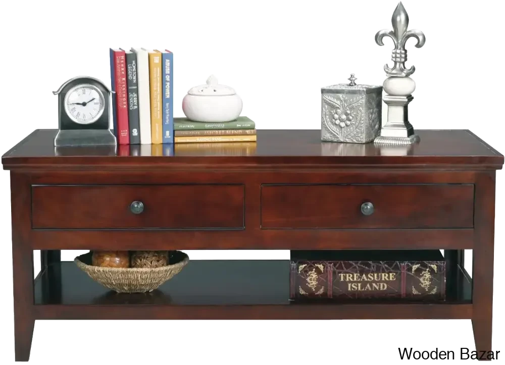 Beth Solid Wood Coffee And Center Table