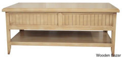 Beth Solid Wood Coffee And Center Table European Ivory