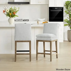 Betheaz Swivel Upholstered Counter And Bar Stool